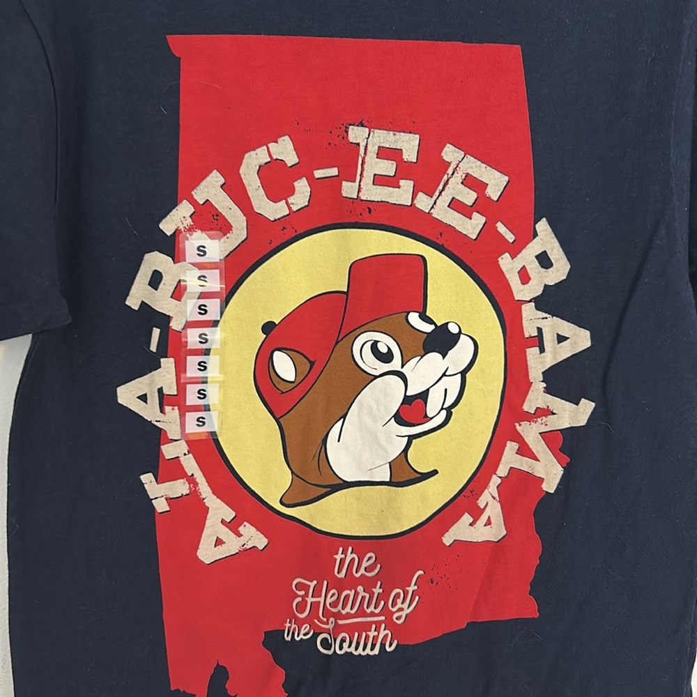 NWT Buc-ee’s Alabama The Heart of the South Navy Blue T-Shirt Size Small - Picture 5 of 5
